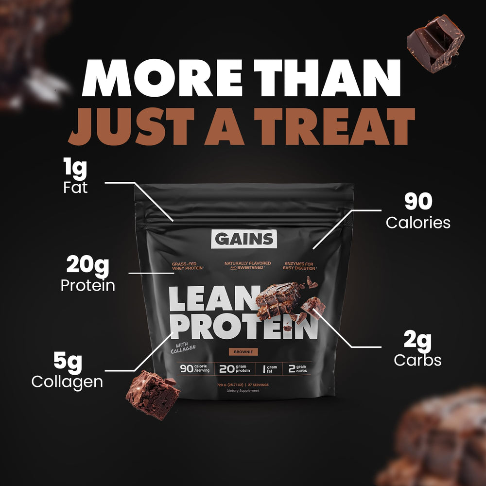 Gains in Bulk collagen peptides container highlights joint and skin support