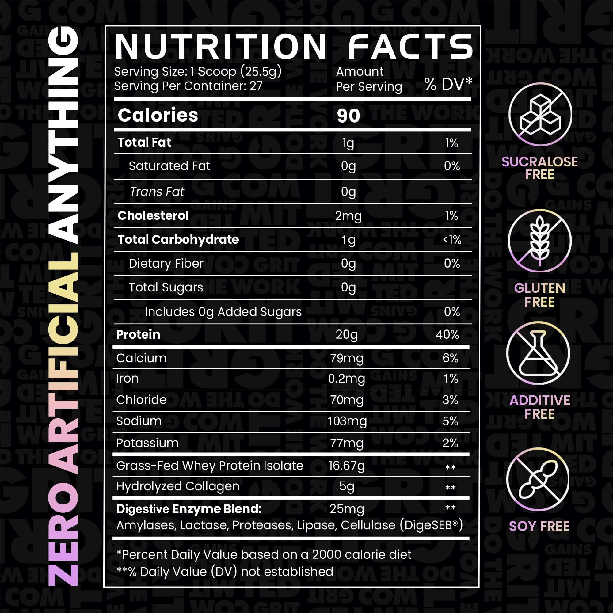 Gains in Bulk plant enzymes digestive blend supports easy digestion