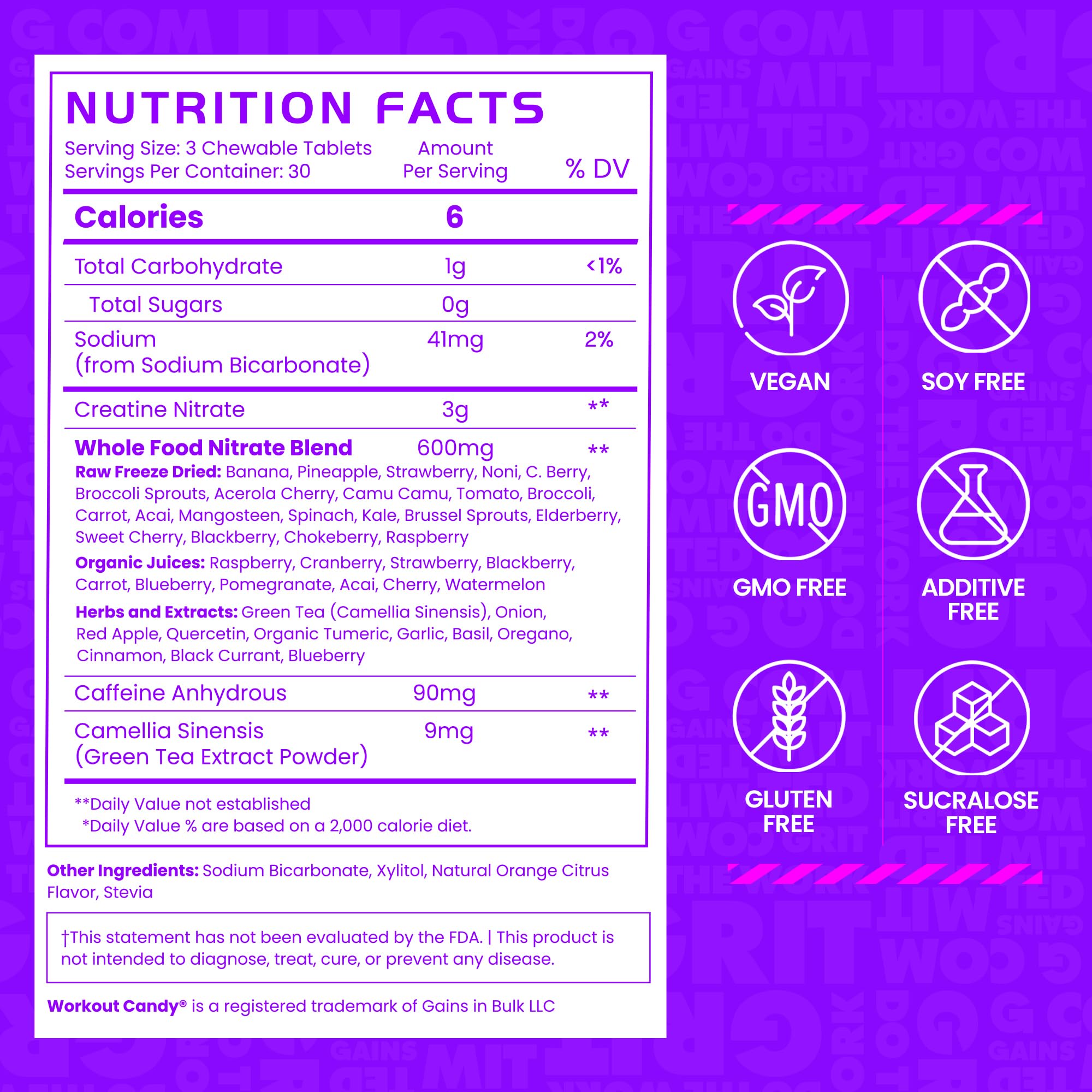 GAINS IN BULK sour fruit flavor pour-out highlights tangy taste and enjoyable chew.