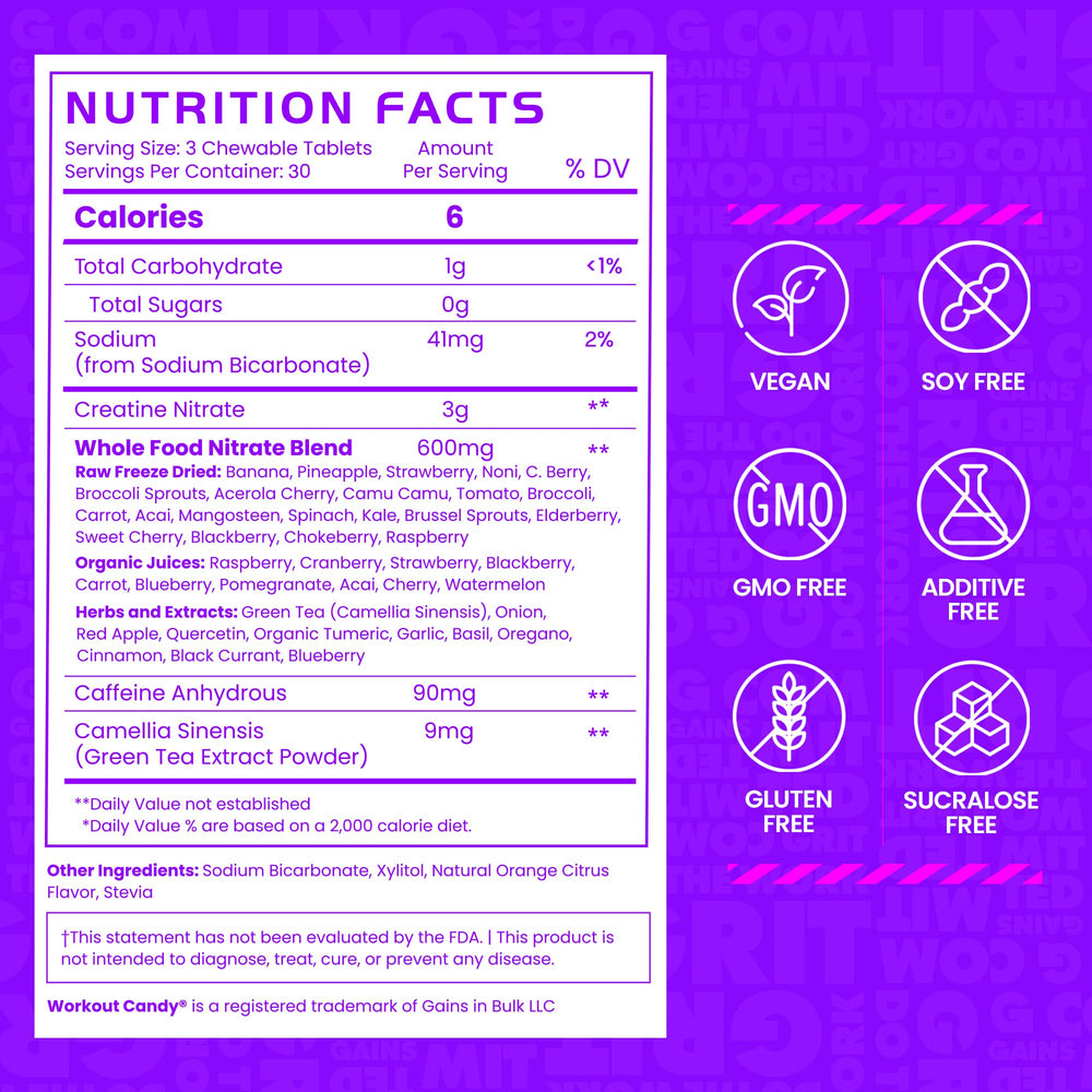 GAINS IN BULK sour fruit flavor pour-out highlights tangy taste and enjoyable chew.