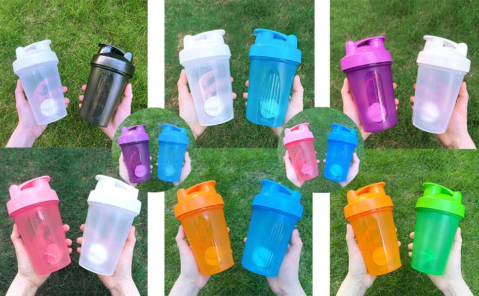 GAISHION shaker bottle color pack black and white stylish option.