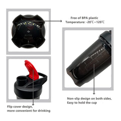 GAISHION shaker balls included for smooth mixing of shakes.