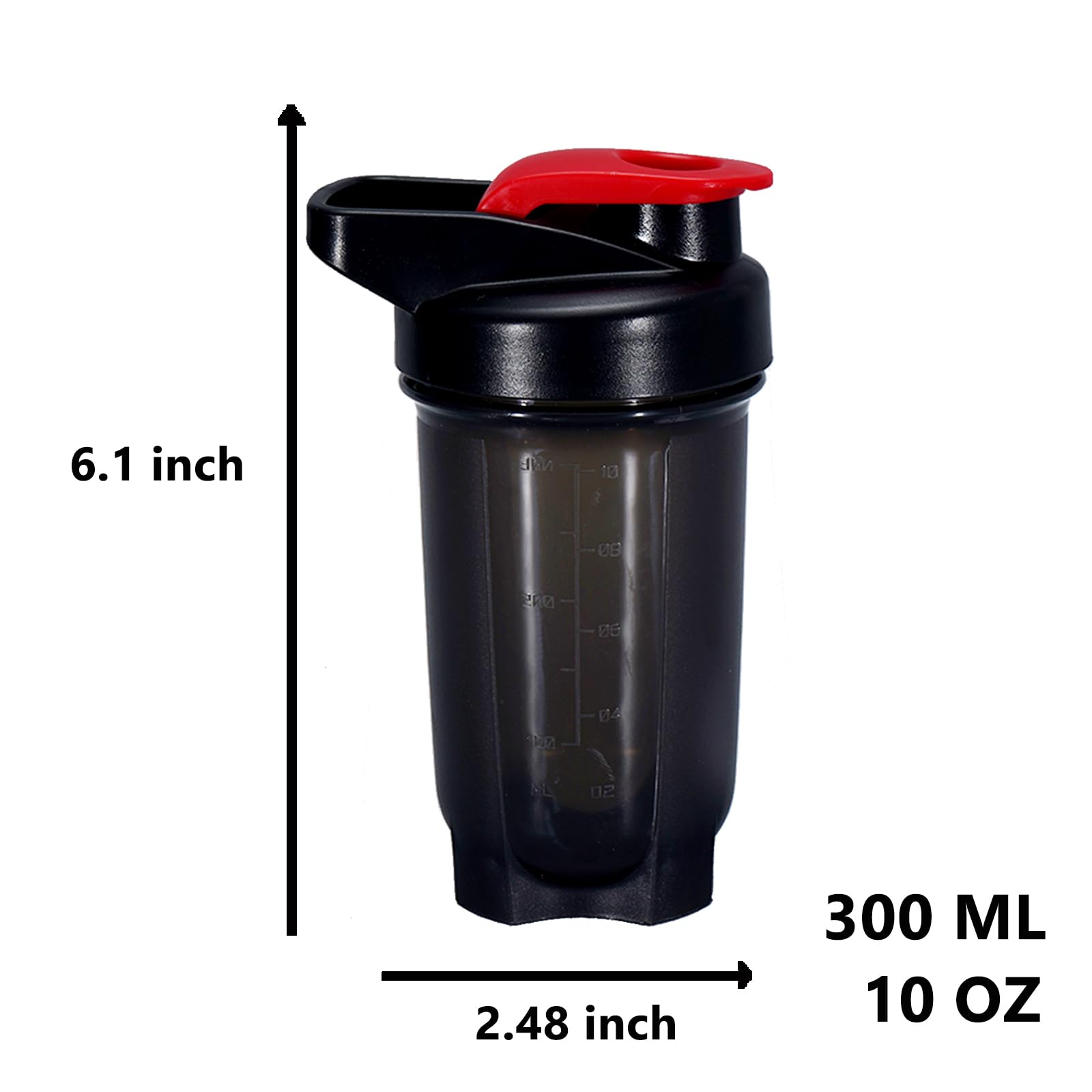 GAISHION wide-mouth shaker for easy add-ins and quick cleaning.