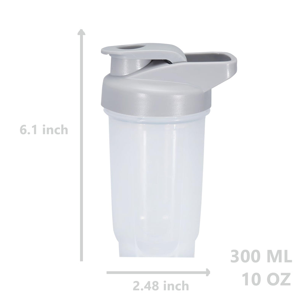 GAISHION shaker bottle wide mouth with measurement marks for precise ingredient addition.