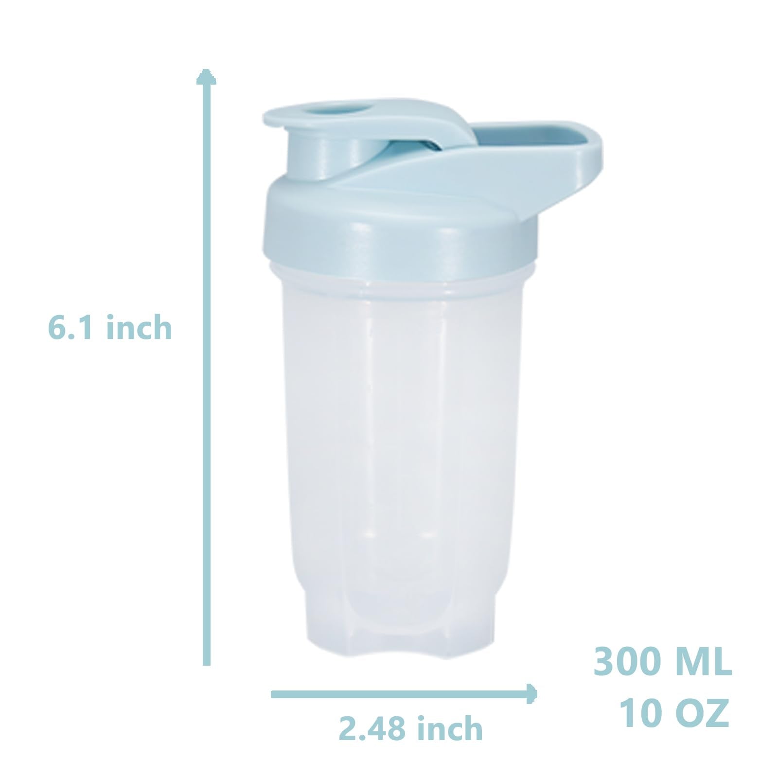 GAISHION wide-mouth shaker bottle enabling easy scoops and quick cleaning