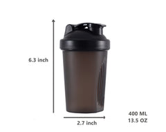 GAISHION shaker bottle wide mouth for easy loading of powders and liquids.