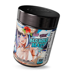 Gamer Supps GG Blo'hole Blast tub side showing keto-friendly, zero sugar formula for low-carb gaming.