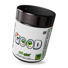 Pouring GG powder into a glass for steady focus and endurance.