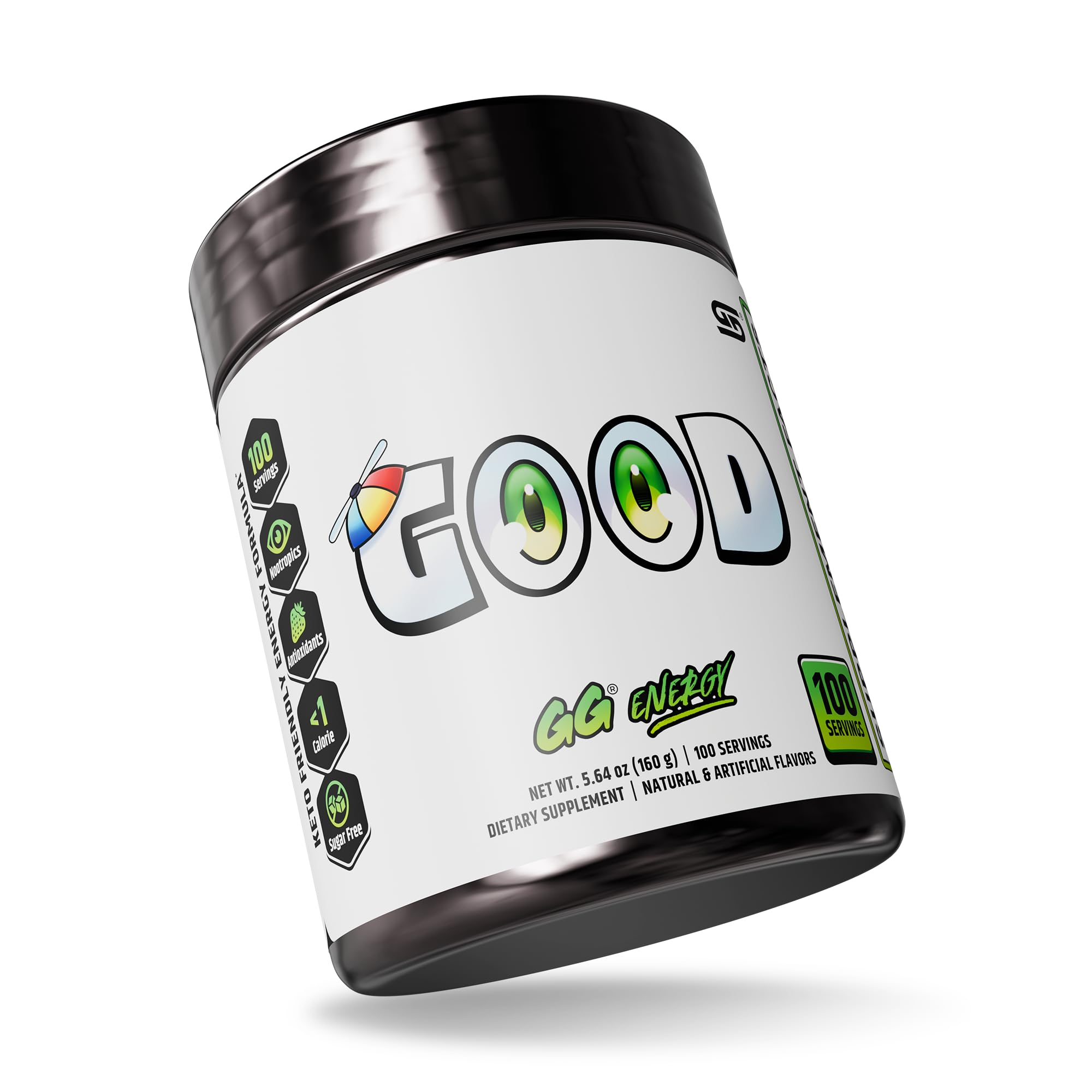 Gamer Supps GG Energy ready beverage for extended gaming sessions.