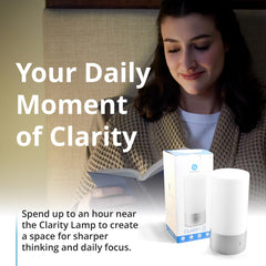 Gamma Clarity 40Hz lamp close-up with controls enables easy, consistent sessions