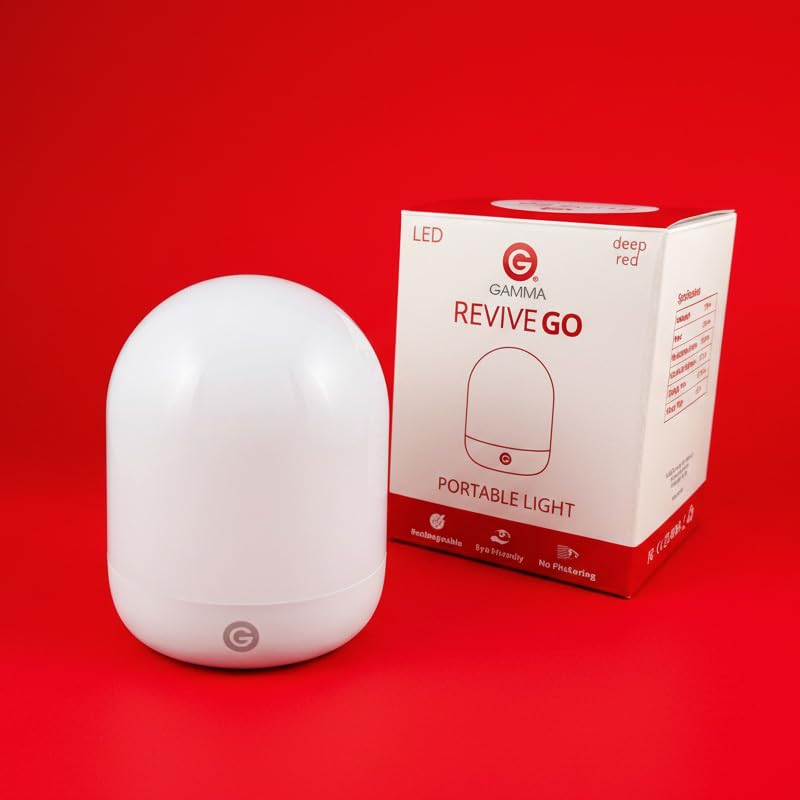 Gamma Revive 670nm red light front view for calm evening ambiance