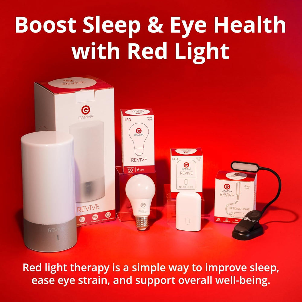 Gamma Revive 670nm red light in intimate use context for winding down