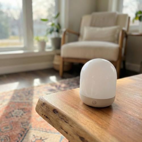Gamma Revive 670nm red light on nightstand delivering soothing ambience