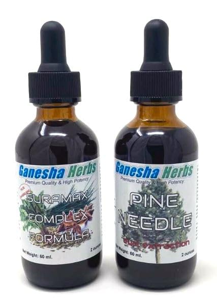 Ganesha Herbs Suramax bottle label closeup highlighting Montana sourcing.