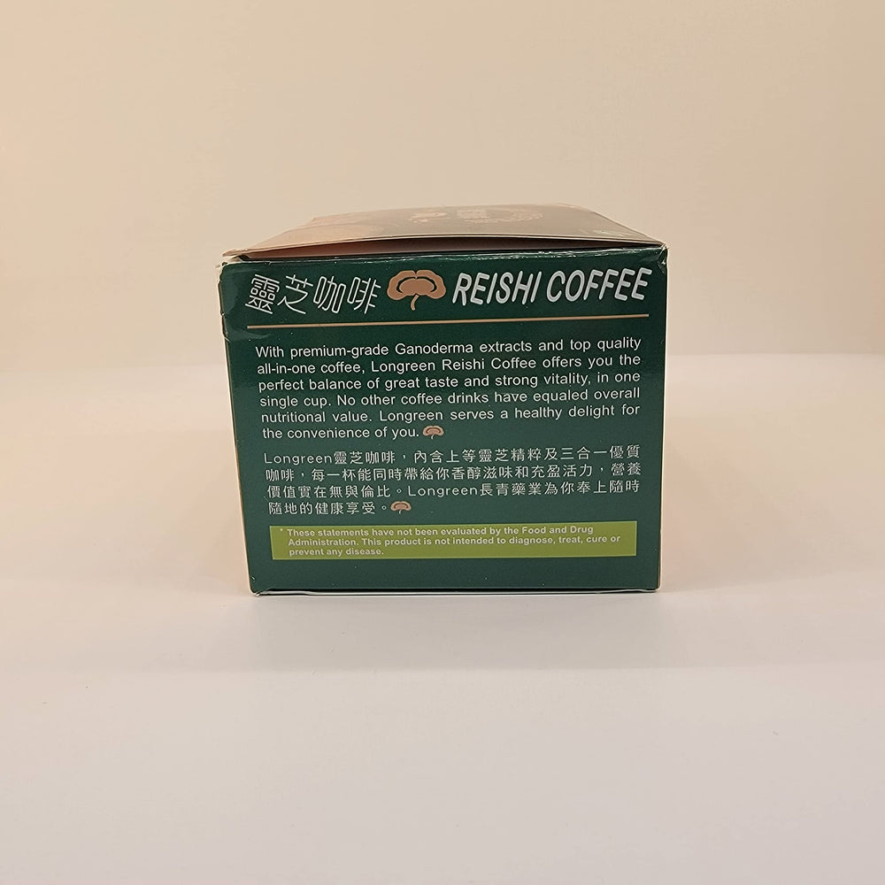 Ganoderma Reishi Coffee bag showing premium blend without artificial additives