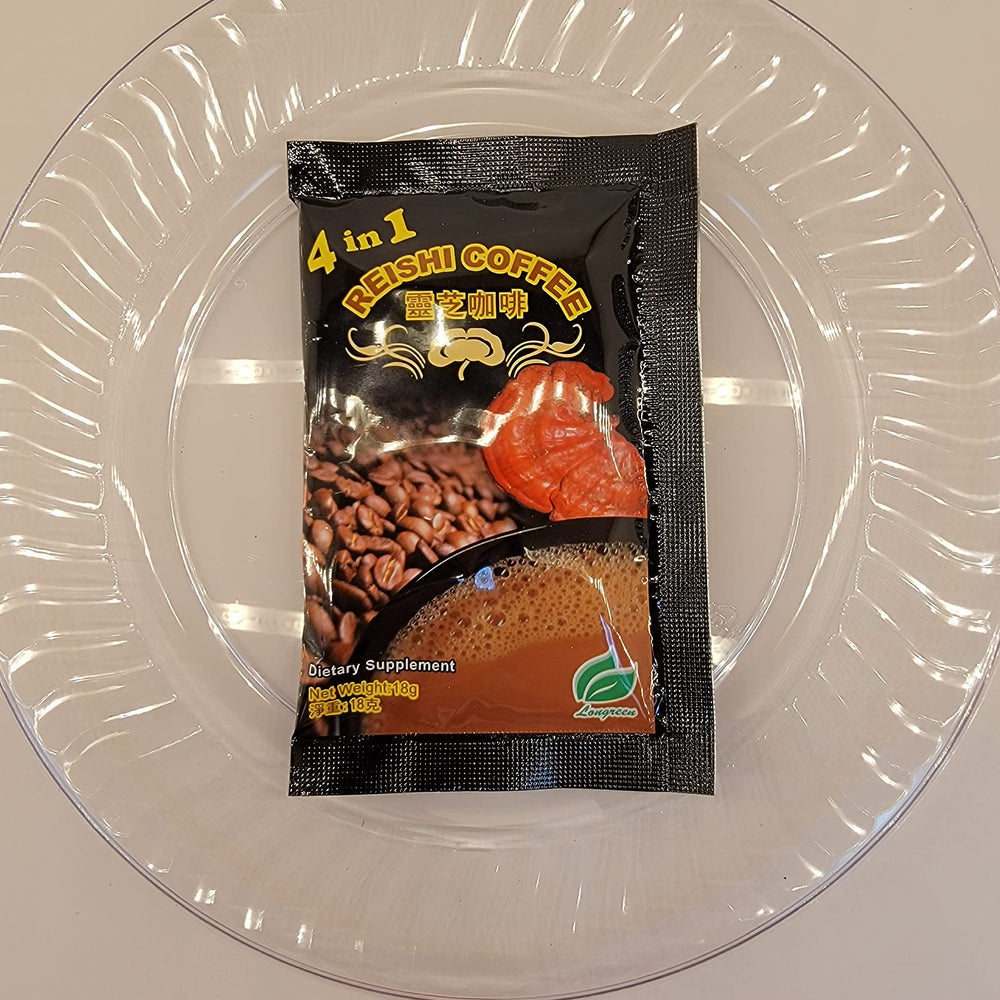 Ganoderma Reishi Coffee ingredients highlighting Reishi and coffee for balanced taste