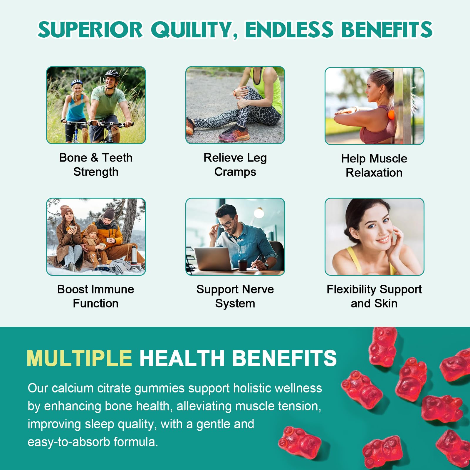 GAOLISHEN gummies-in-hand showing convenient daily dose and pleasant raspberry flavor.