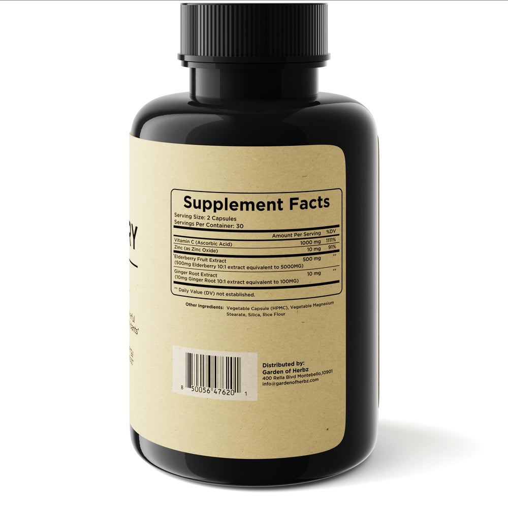 Garden of Herbz non-GMO claim on label close-up