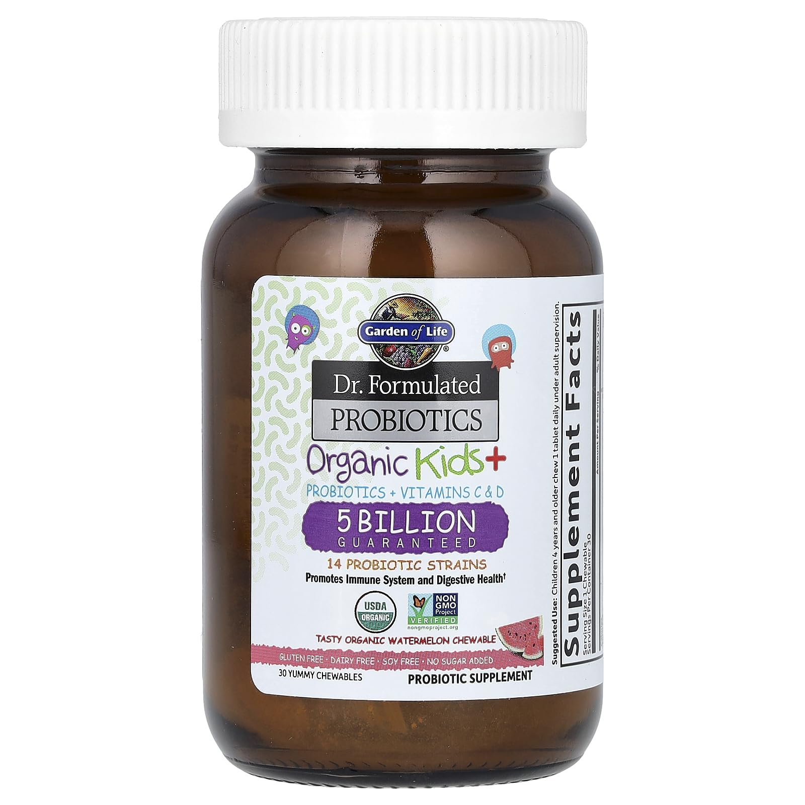 Garden of Life 14 strains on label signals diverse gut support