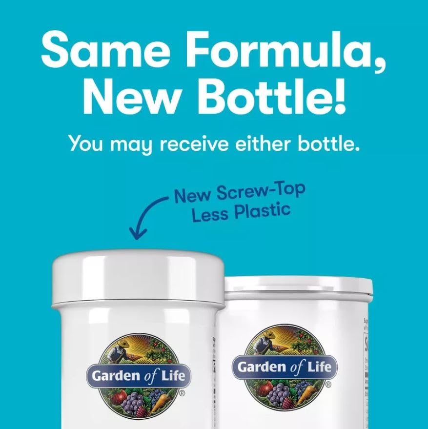 Garden of Life 30-day supply pack on shelf for daily routine