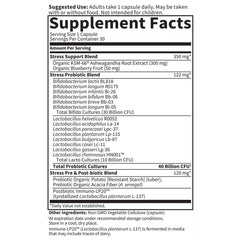 Garden of Life Ashwagandha-Probiotic blend emphasizing stress support potential.