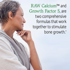 Garden of Life Vitamin Code Grow Bone label highlights RAW calcium and probiotics.