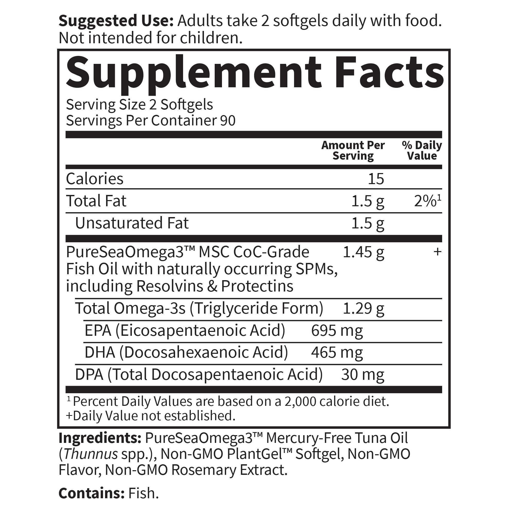Garden of Life Dr. Formulated Advanced Omega Fish Oil MSC and Non-GMO verified