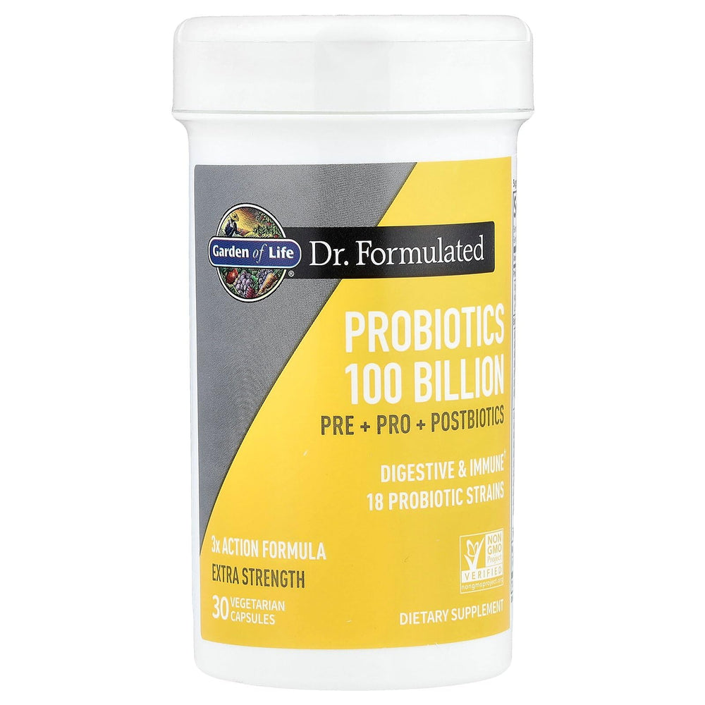 Garden of Life Dr Formulated Once Daily 3-in-1 label details explain ingredients and serving.