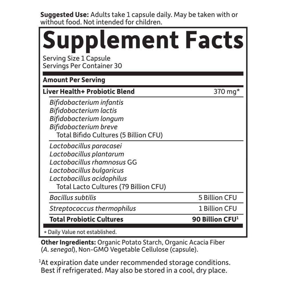 Capsules resting on wood surface signal premium, reliable digestion assistance from Garden of Life.