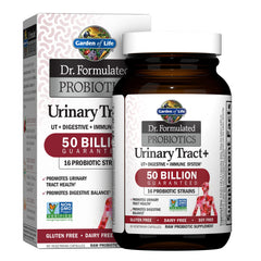 Garden of Life Dr Formulated Probiotics Urinary Tract Plus bottle for UT support