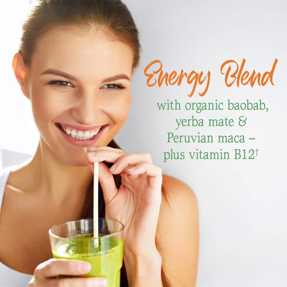 Garden of Life Energizer powder scoop ready to energize your routine
