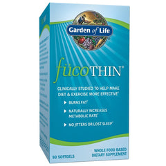 Garden of Life fuco-thin 90-count bottle, non-stimulant fat-burning option.