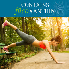 Garden of Life fucoThin ingredients panel emphasizes fucoxanthin and pomegranate oil