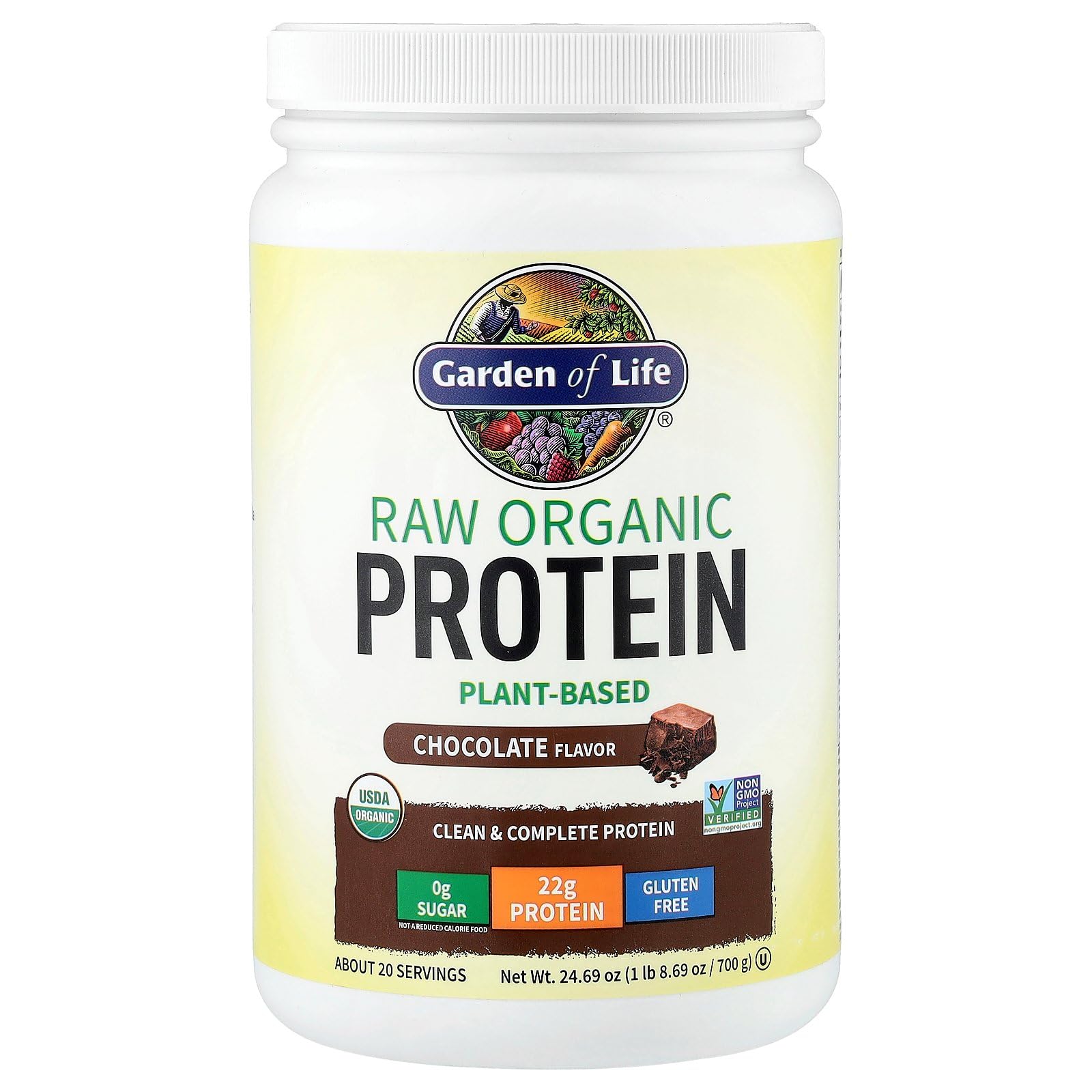 Garden of Life gluten-free dairy-free formula label signals allergen-friendly choice.