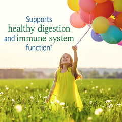 Garden of Life Kids probiotic powder being dispensed into a cup for daily use
