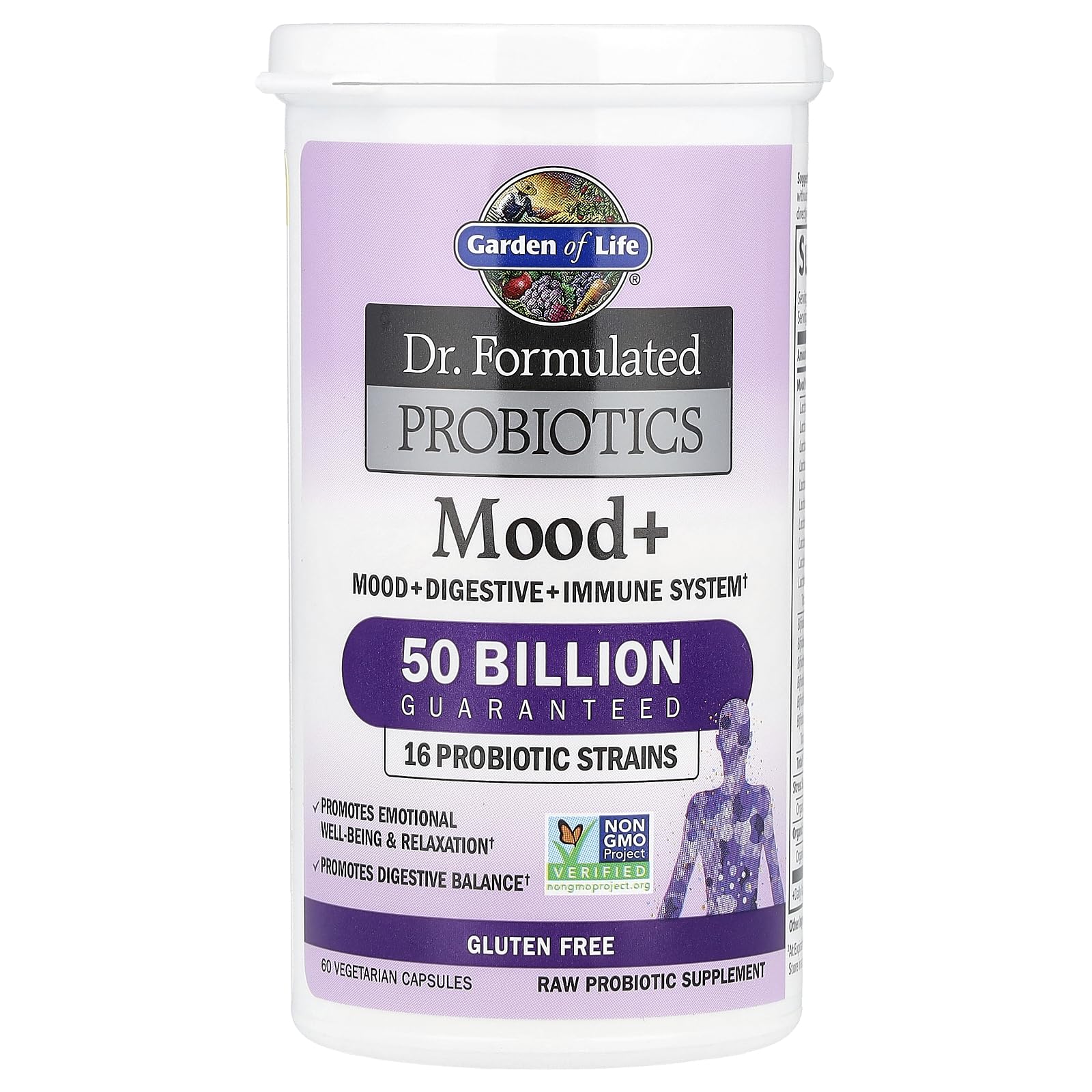 Mood+ features organic Alaskan blueberries for natural antioxidant notes.