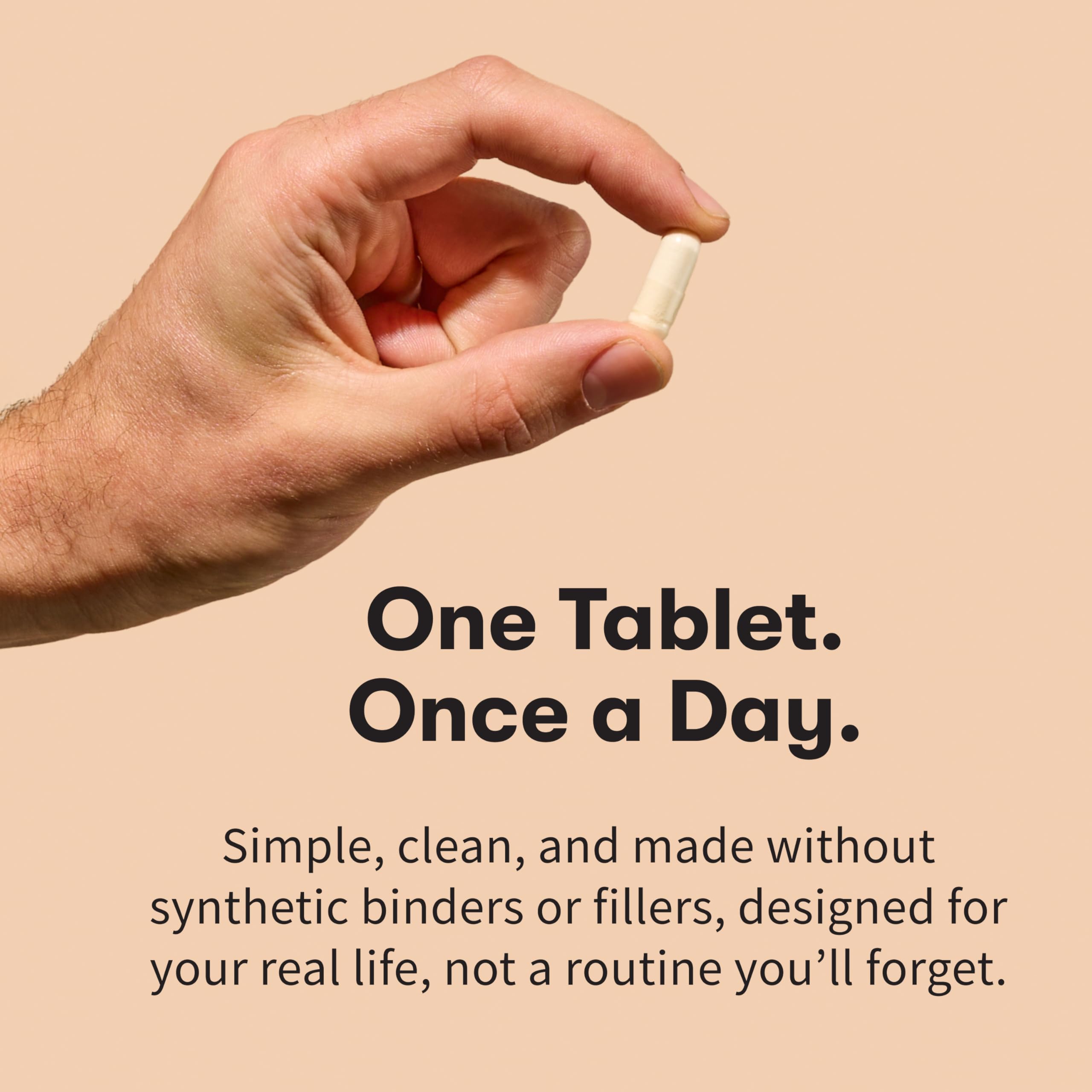 Garden of Life Once Daily Men’s Multivitamin includes selenium and B vitamins for energy and heart support.