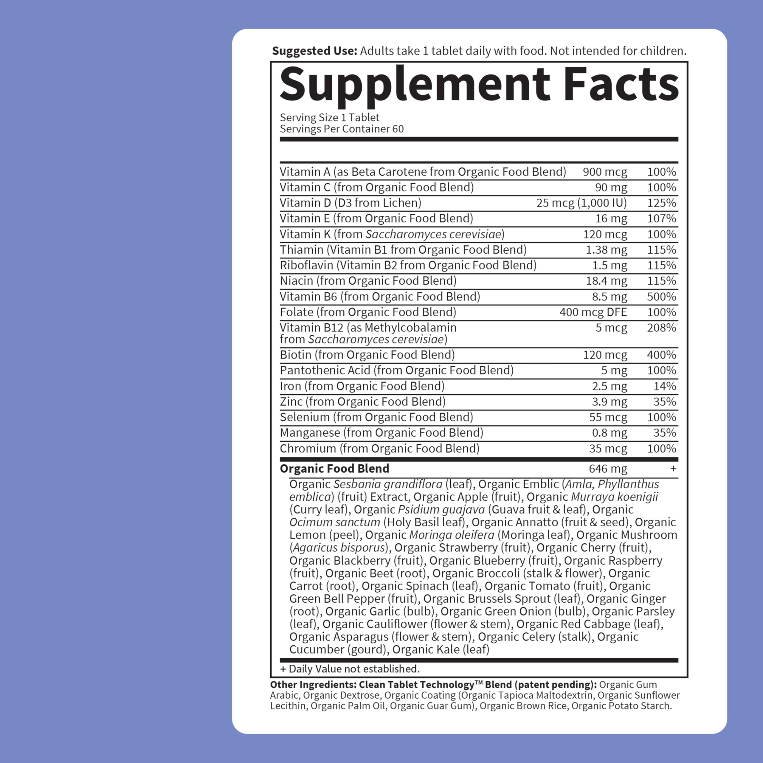 Garden of Life Once Daily Men’s Multivitamin uses water extraction to protect nutrients.