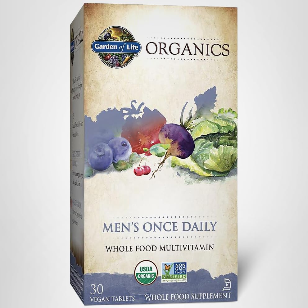 Garden of Life Once Daily Men's Multivitamin on the go; convenient daily nutrition.