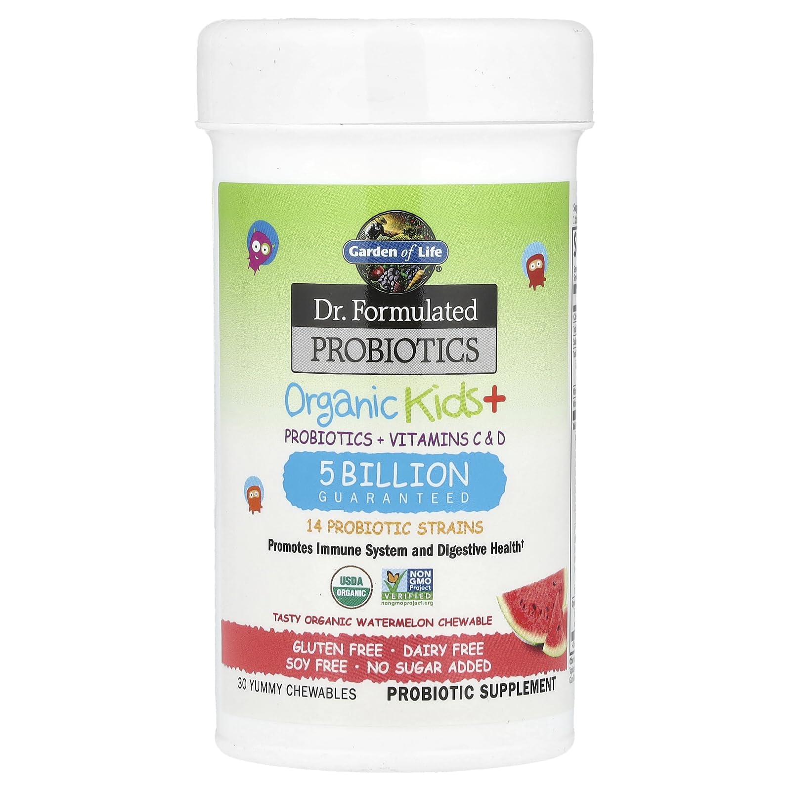 Garden of Life Organic Certifications seal on packaging