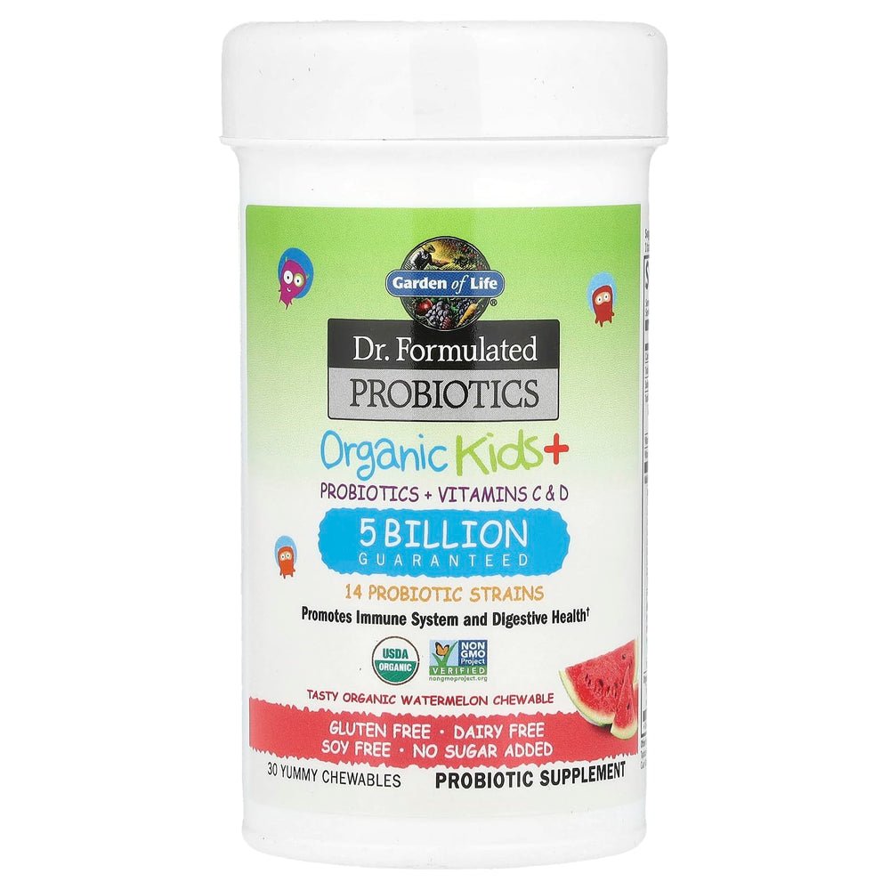 Garden of Life Organic Certifications seal on packaging