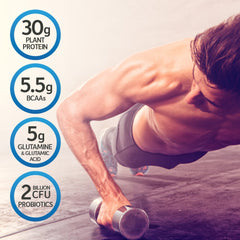 Garden of Life Organic Vegan Protein scoop ideal for post-workout replenishment.
