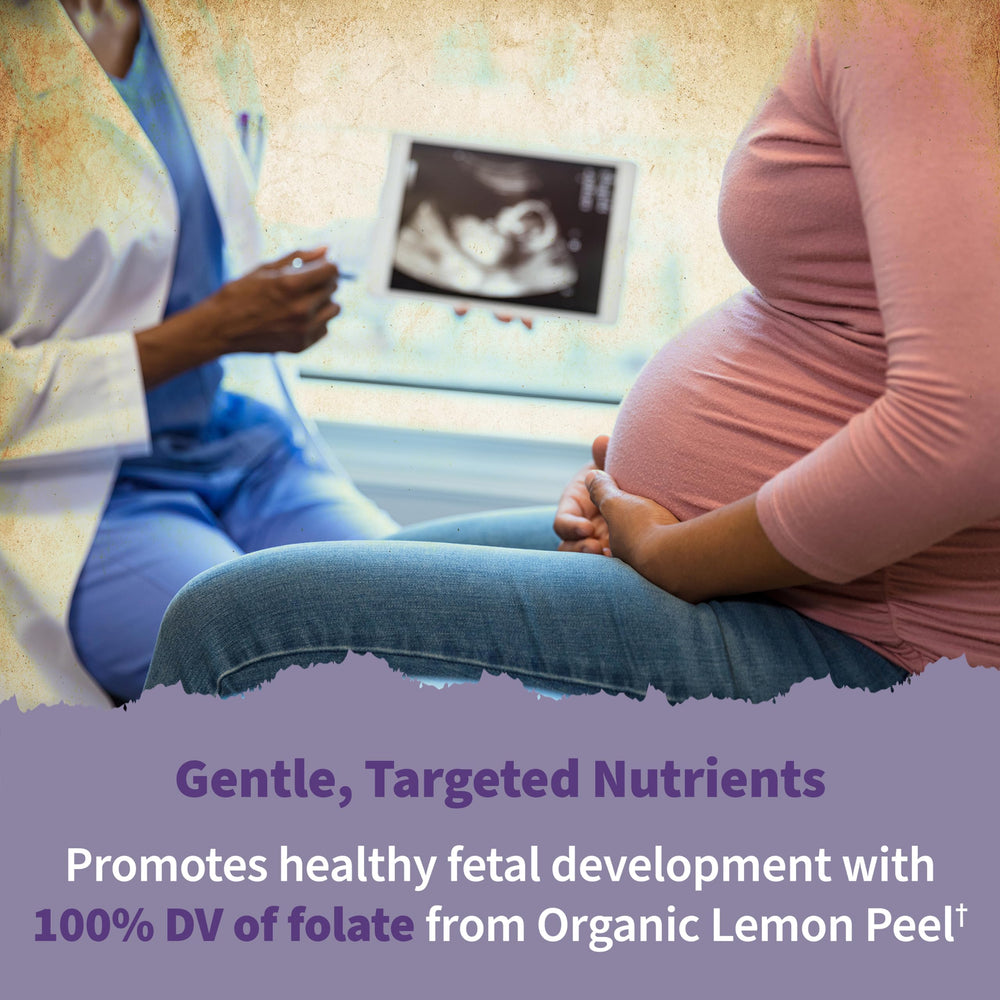 Garden of Life Organics Womens Prenatal features over 30 organic fruits, veggies and herbs.