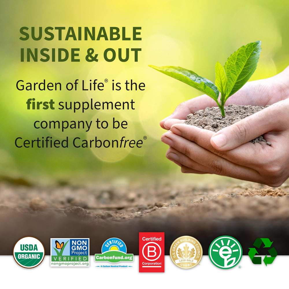 Garden of Life Raw B Complex vegan capsules offer gluten-free, dairy-free nutrition