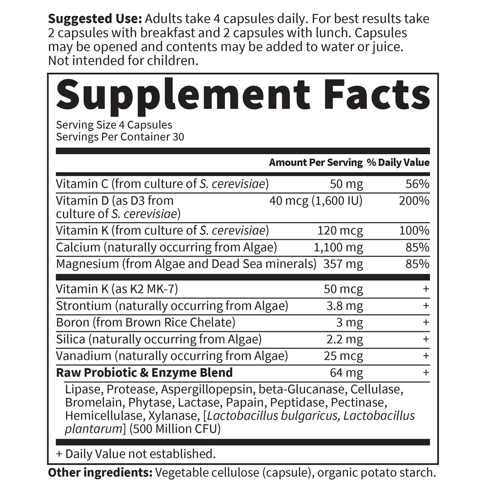 Garden of Life Raw Calcium with probiotic blend supports digestion and absorption