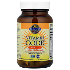 Raw D3 capsules with digestive enzymes for absorption support from Garden of Life.
