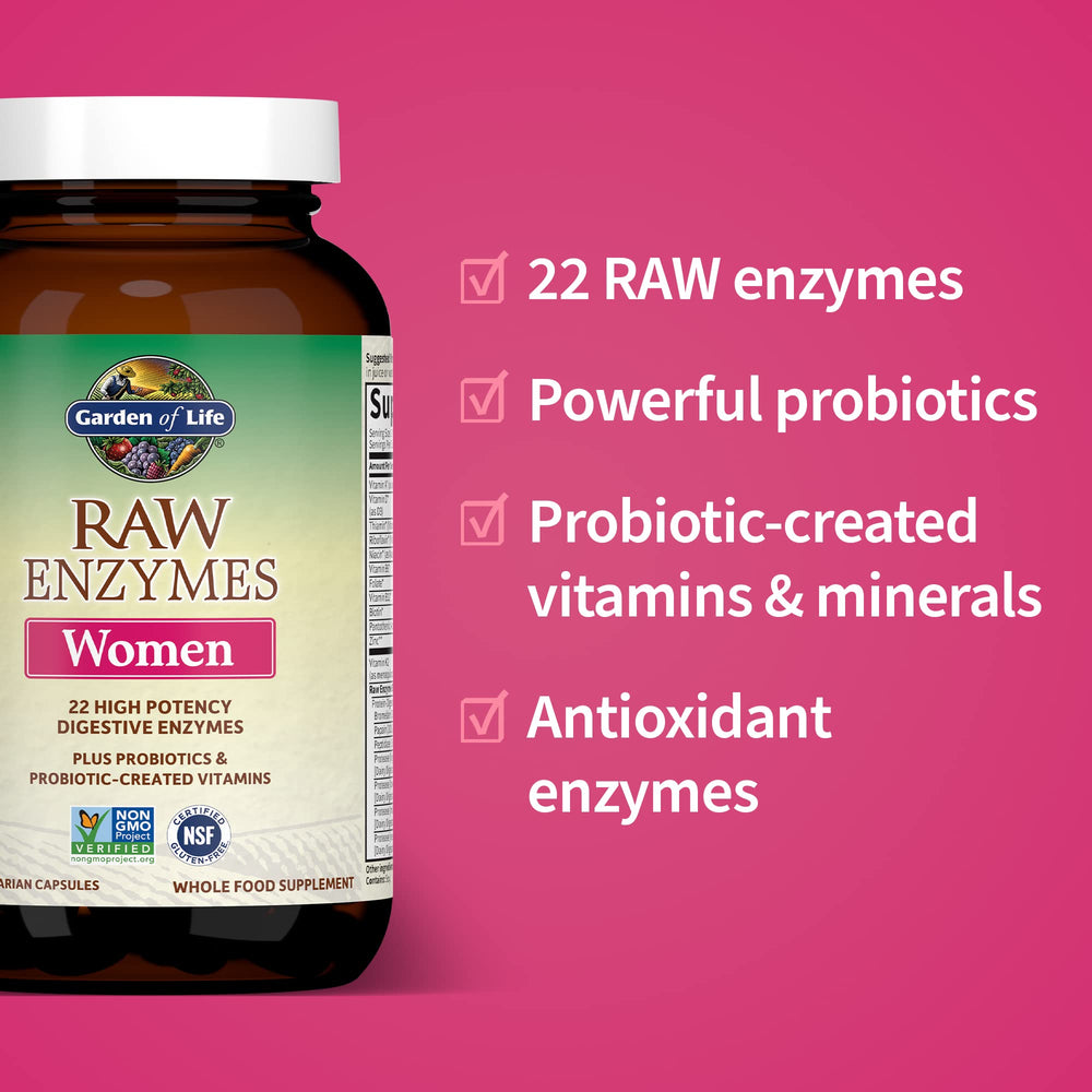 Side view of bottle highlights non-GMO, gluten-free, vegetarian formulation.