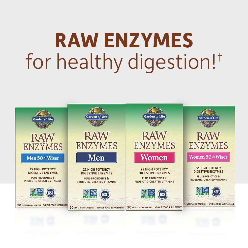 Lifestyle kitchen scene with RAW Enzymes ready for daily routine.