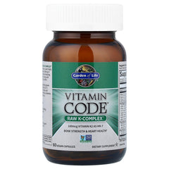 Garden of Life Raw K-Complex in flaxseed oil base supporting omega-rich delivery.
