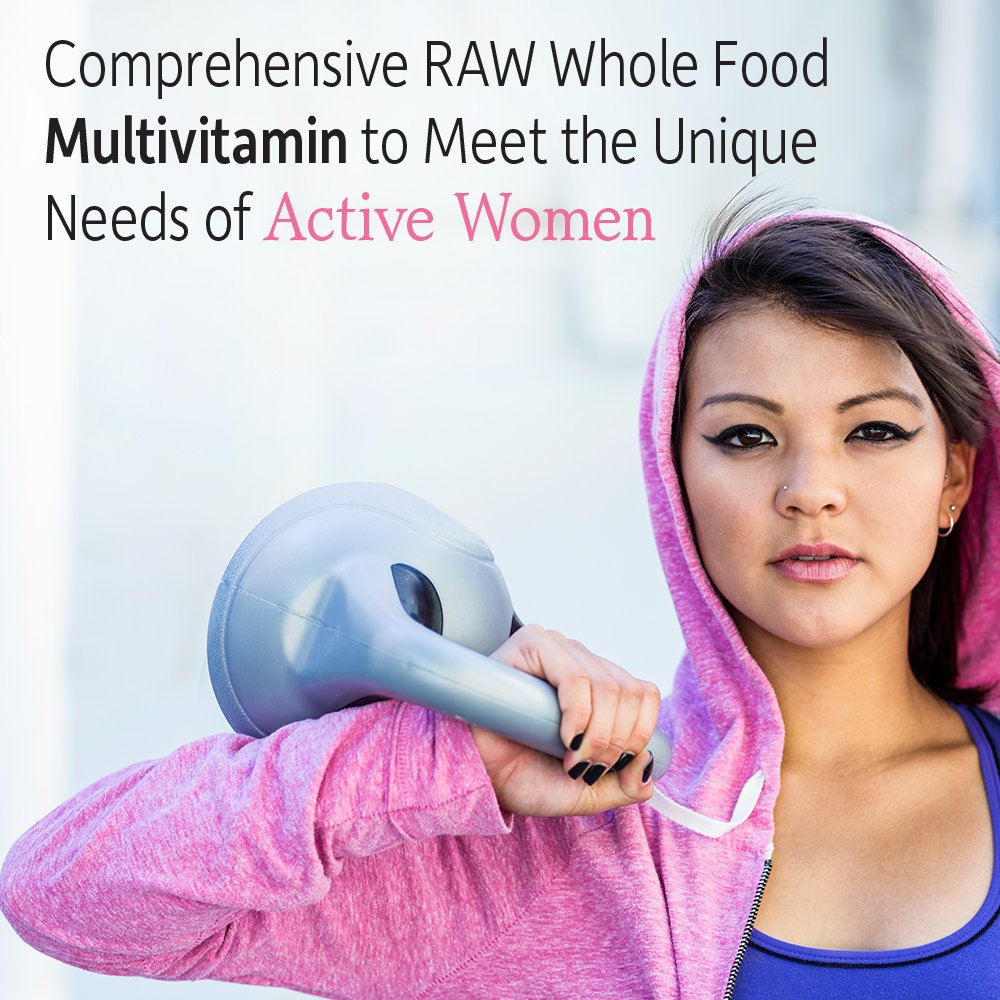 Garden of Life RAW ONE for Women capsules for daily iron and B vitamin support.